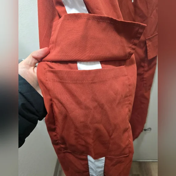 Forever 21 Rust Elastic Waist Pants - Picture 3 of 12